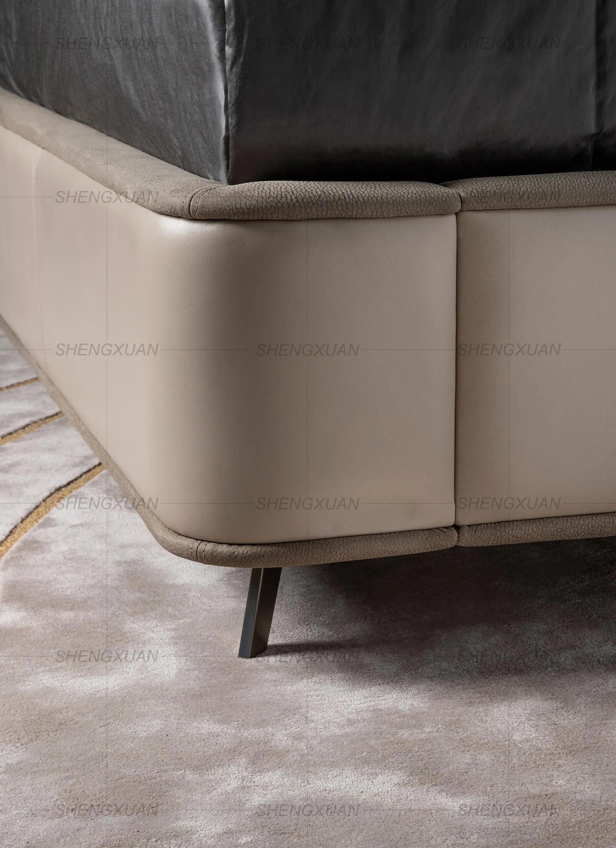 Italian King Bed Sets Luxury Bedroom Queen Size Bed With Frame And Mattress Bed Furniture Modern