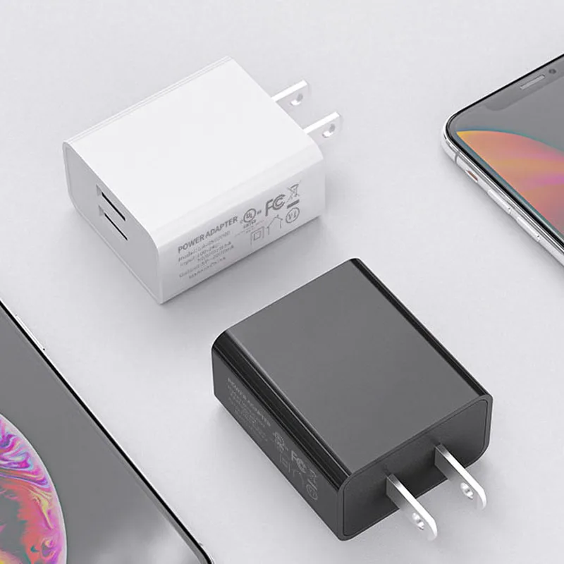 Wholesale 5V 2A 2 USB Dual Ports Travel Adapter Fast Charging USB Wall Charger