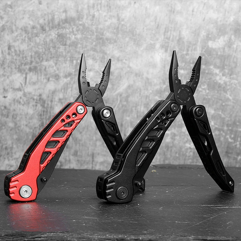 8 In 1 Stainless Steel Outdoor Multi-Function Tool Pliers Portable Folding Combination Multitool Pliers For Outdoor Camping