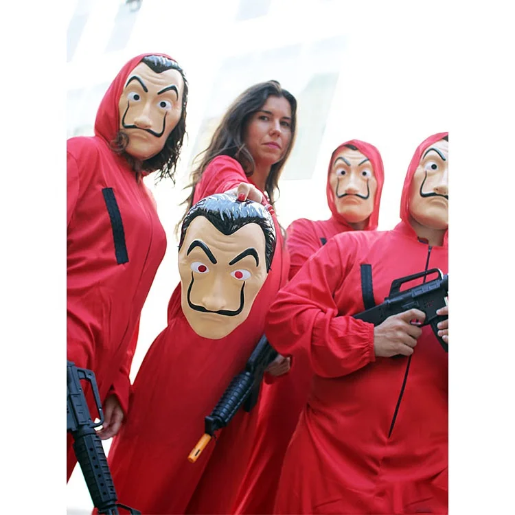 Angelaicos унисекс с цифровым адресным интерфейсом красный костюм для La Casa De Papel комбинезон джинсовые
