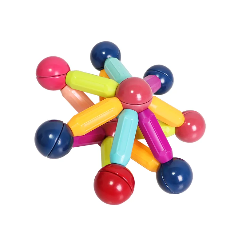 98pcs STEM preschool Mini Magnetic Building Blocks Set DIY Magnetic Sticks Toys for Toddlers Educational Toys for Kids