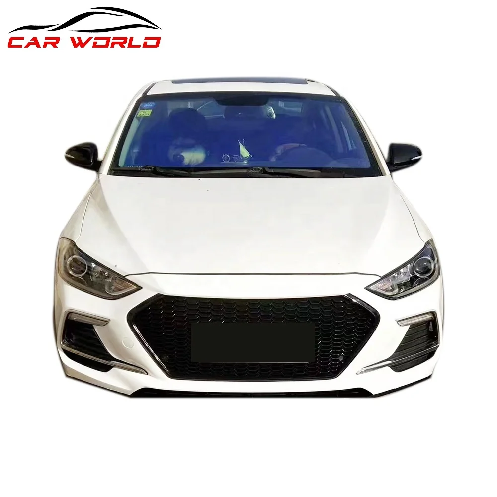Car Face Kit For HYUNDAI 2016-2019 Elantra Car  Body kit  For Elantra 2017 Modified  Sport Model Plastic Material