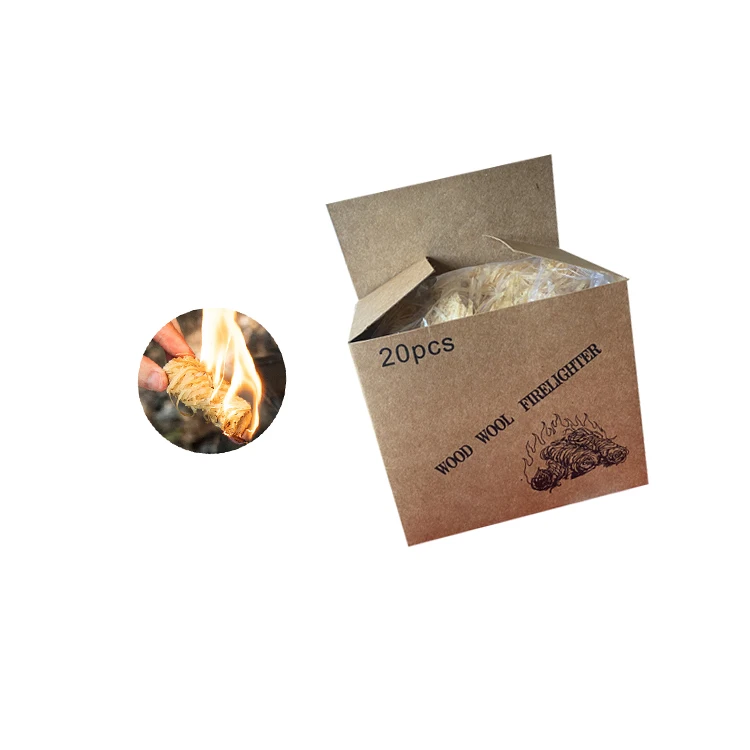 
Firelighter Bio eco-friendly fire starter solid wood wool fuel camping fire 