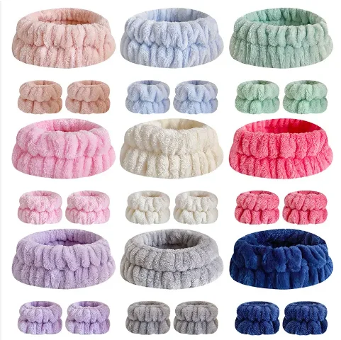 Pakcare 2024 New Arrived Soft Spa hair band Fluffy Makeup Headbands Slumber Party Supplies Headband for Washing Face