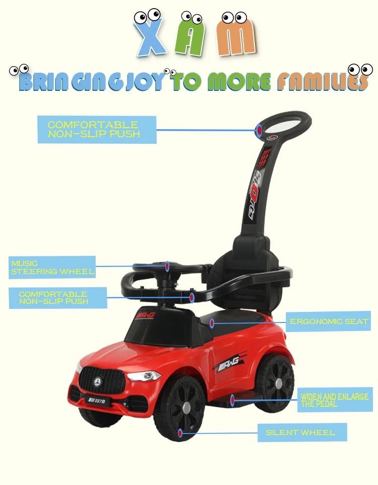 Factory Outlet Plastic Ride On Baby Toy Car Foot To Floor Baby Swing Car For 1-3 Years Kids