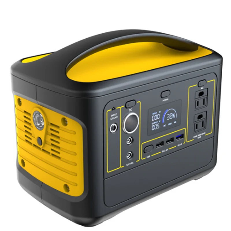 500W Portable Power Station Solar Generator Backup Battery Pack with 220V 110V Pure Sine Wave AC OutletsUSB-C PD Output