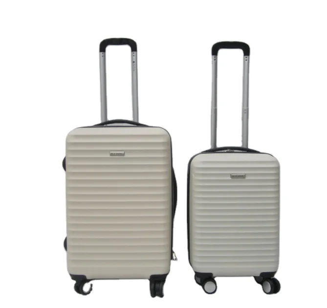 Factory Custom Hard Shell Durable Zipper Luggage Suitcase abs trolley set