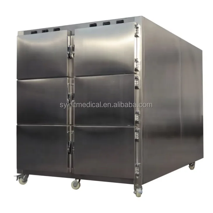 Funeral equipment Stainless steel body freezer mortuary  refrigerator