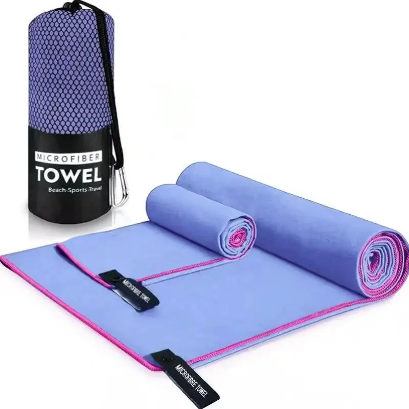 Multipurpose 70*140cm custom suede microfiber towel for sports gym travel