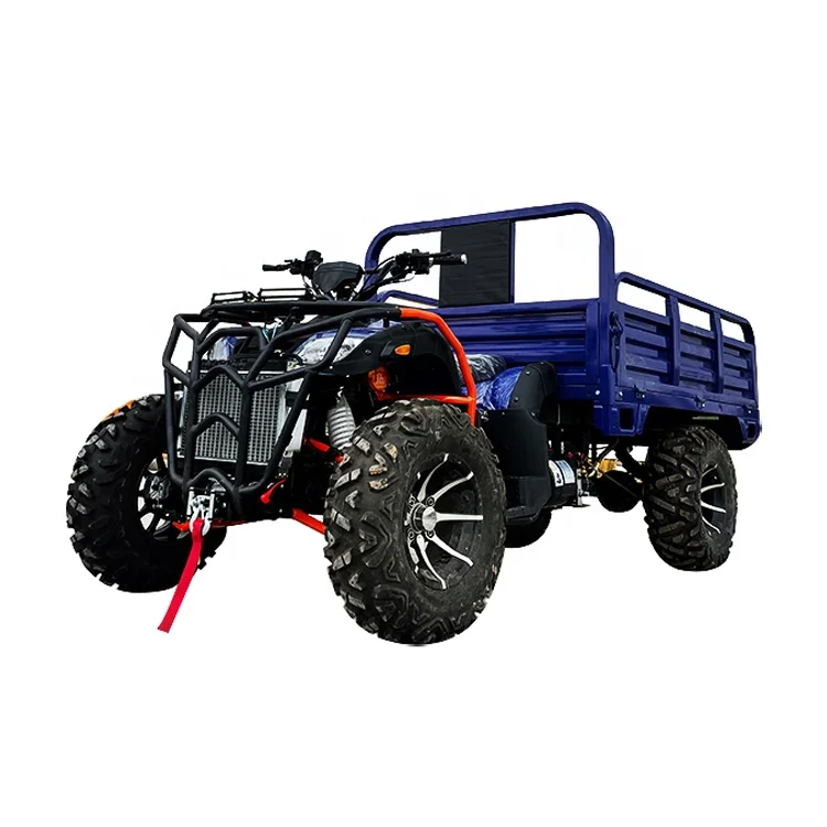 New Design Motor 4X4 Moto Gas Differential Gear Cuatrimoto China Transport Trailer Farm Vehicle Atv