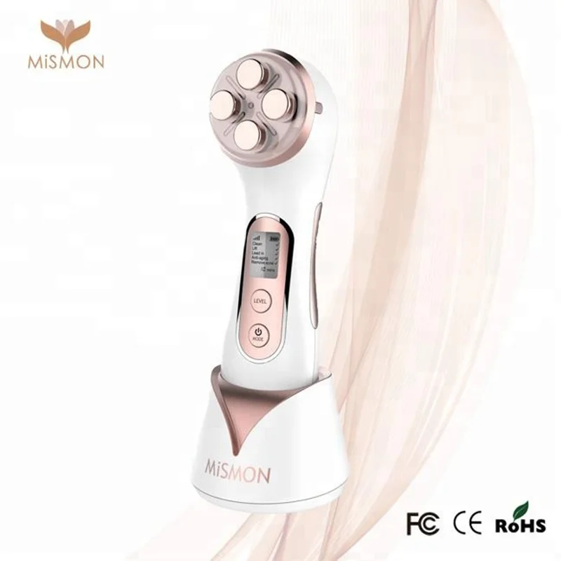 Logo Printing Led Light Therapy RF EMS Skin Care Face Light Therapy Anti Aging Face Lifting Machine