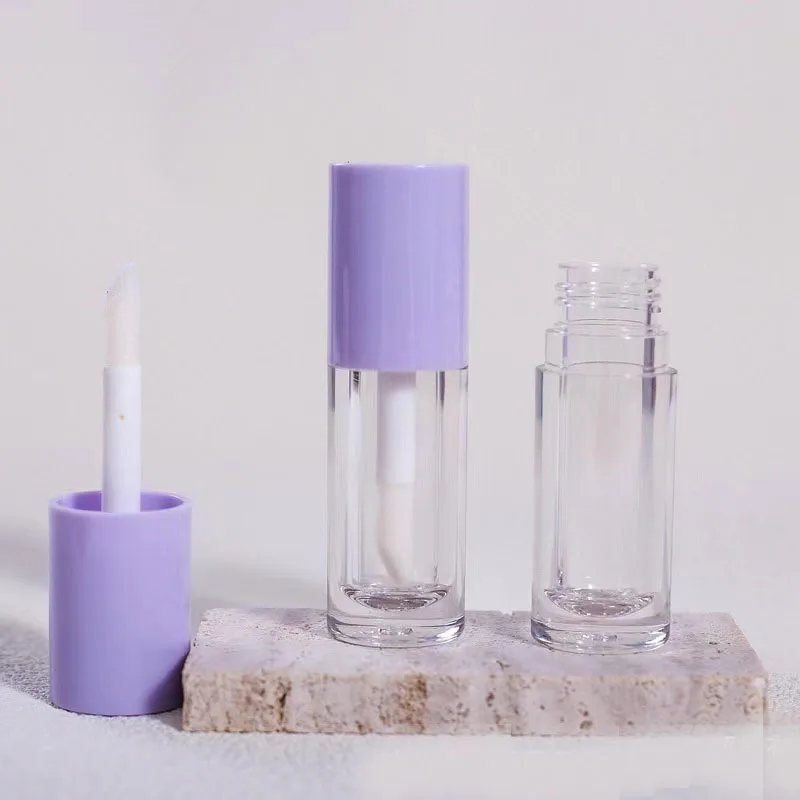 custom lipgloss tubes and packaging tube Big Brush Applicator Lip Gloss Packaging Wand Empty Lip gloss Tube With Stopper