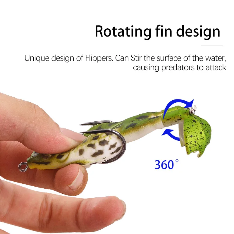 USA Vintage Air Bravvo Hollow Body Killer Pike Soft Rubber Superiorfishing Surface Thai Winner Fake Frog Lure Bait Latex 1pcs