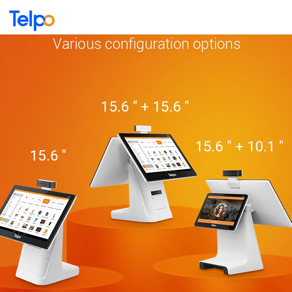 Telpo C1 Cash Register with Inbuilt 80mm Printer Can Integrate QR Code Scanner