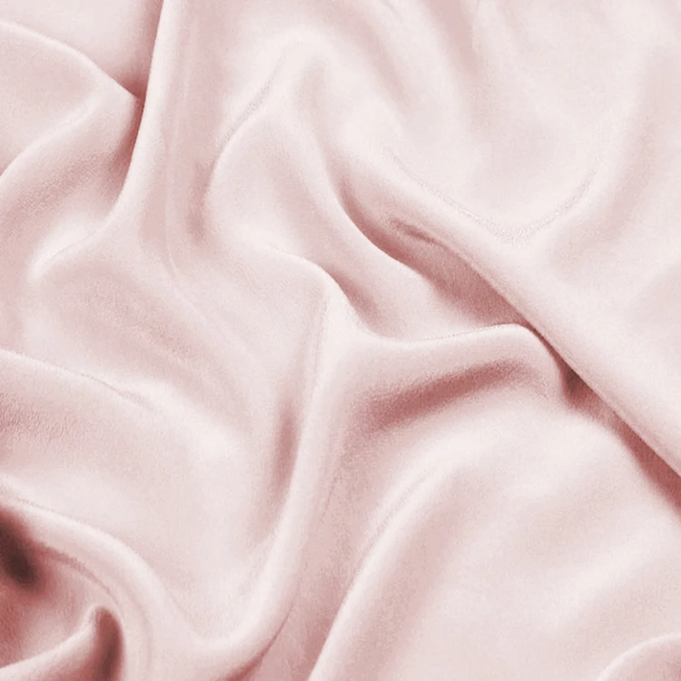 100% silk crepe de chine fabric 16mm silk fabric No.14 baby pink color for dress, shirts, pants sell by the yard