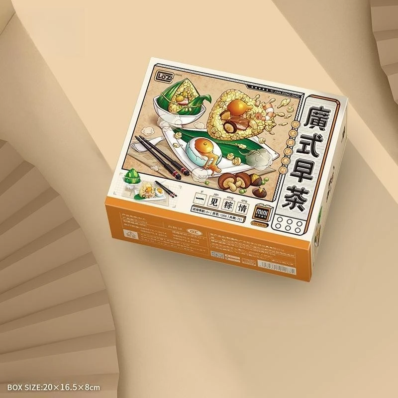 LOZ  Dragon Boat Festival glutinous rice ball Zongzi model building block toy