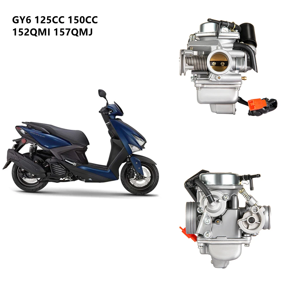 New 26MM Carburetor For GY6 125CC 150CC 152QMI 157QMJ 4 Stroke Scooter Moped ATV Go Kart Engine