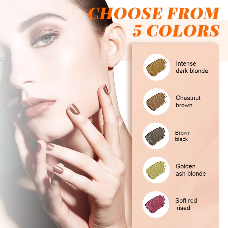 Professional Semi Permanent Vegan Tint Henna Brows Kit Eyebrow Tint Tattoo Private Label Henna Eyebrow Set