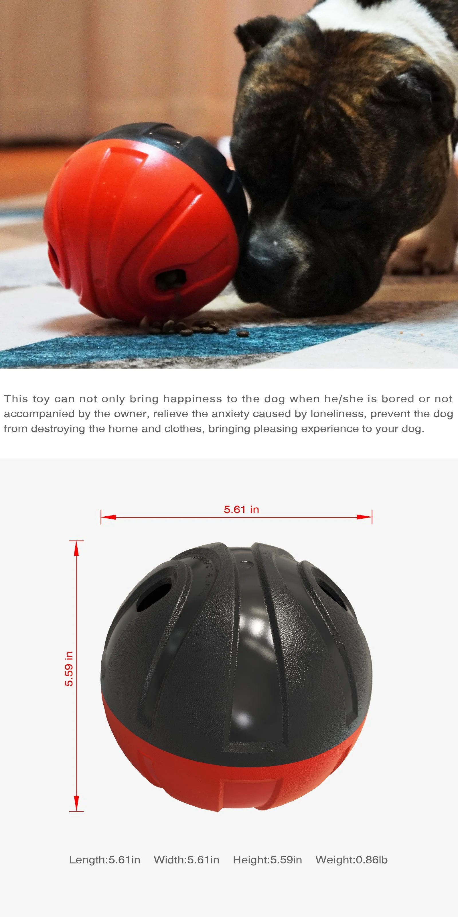 Petco Hot Sale Pet Supplies Dog Cat Educational Puzzle Toy Ball Leaking Food Sounding Dog Toys Pet Feeder Leaking Food Ball