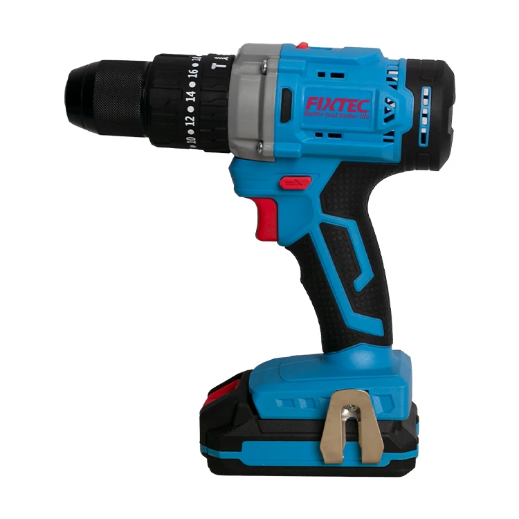FIXTEC Power Tools Mini Hand Held 20V Cordless Impact Drill 2x2000mAh Li-ion Electric Cordless Drill