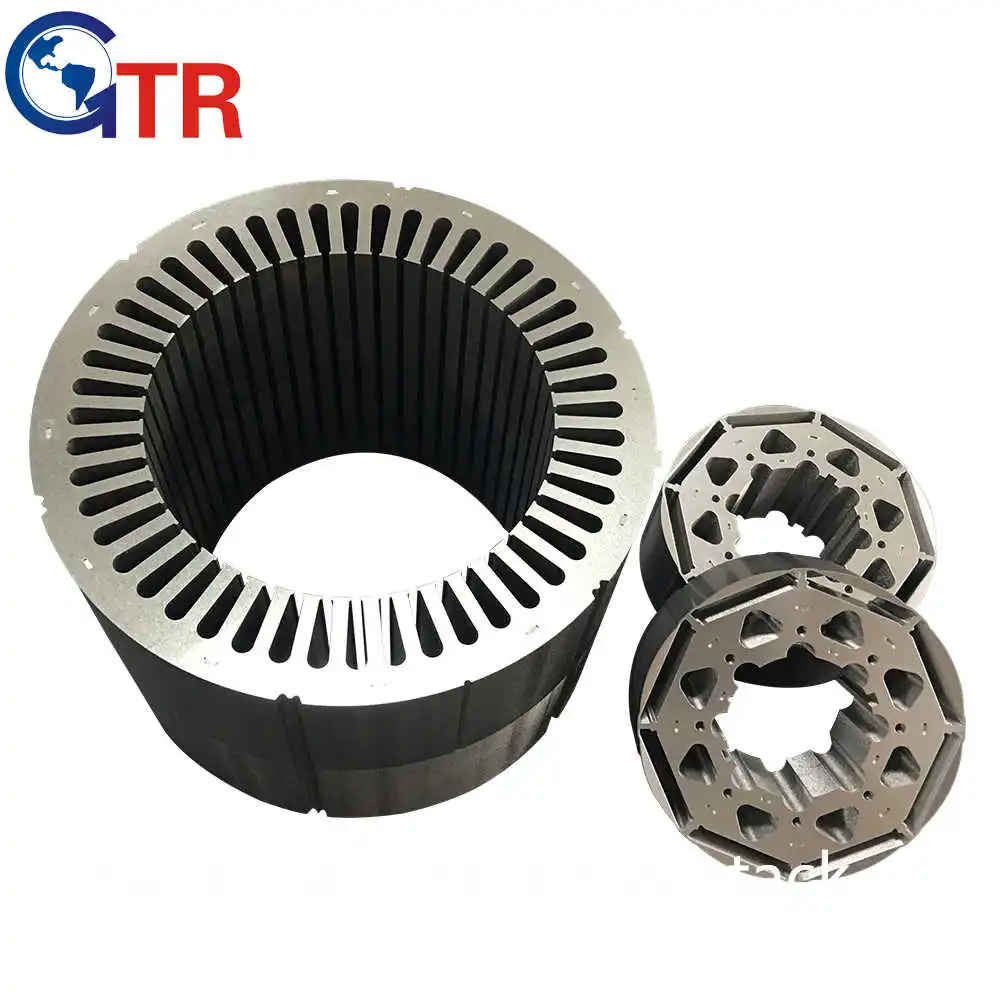 Electric motor stator and rotor lamination stator for brushless motor