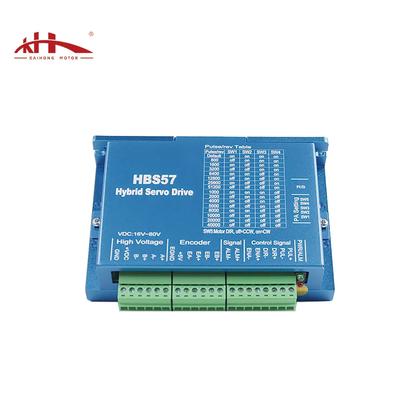 Kaihong Low Noise Smooth Running 16-70V 7A Closed Loop Nema 23 Stepper Motor HBS57 Driver