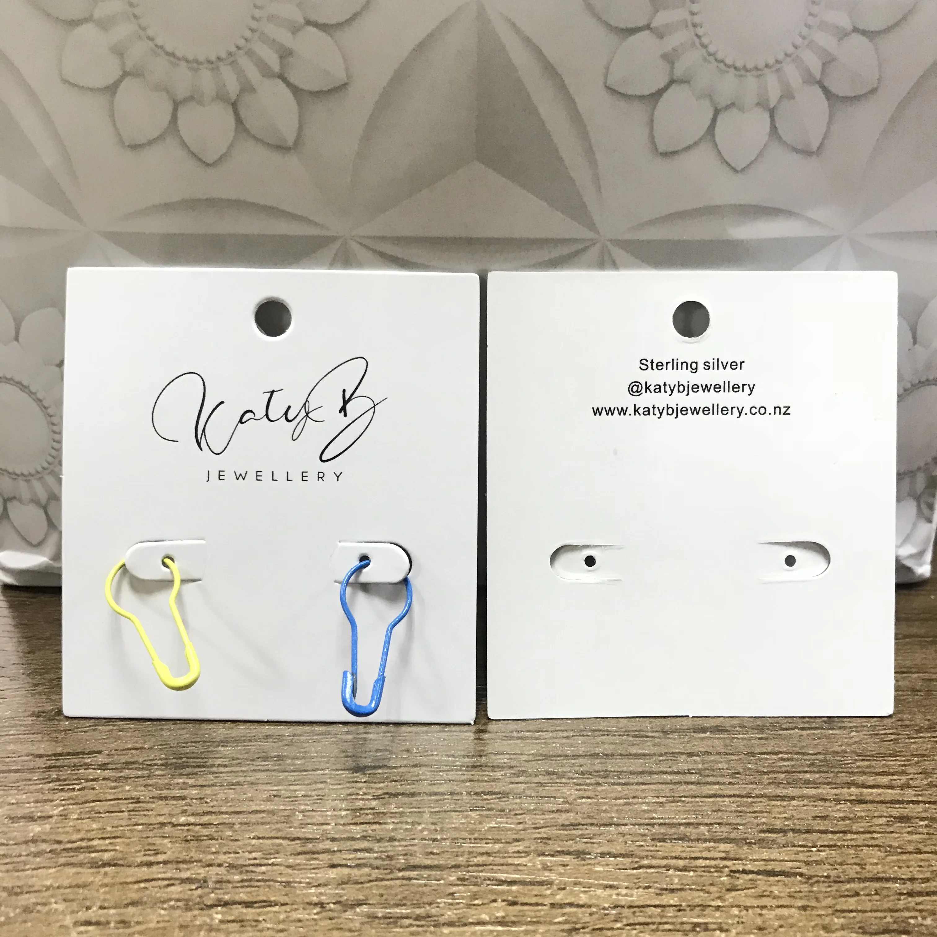 Custom Jewelry  labels logo printed paper hang tag,necklace earring cards,earring hang tag