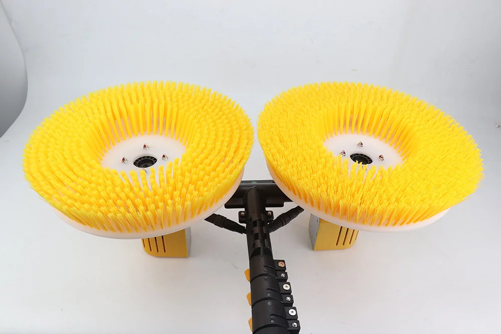 pv cleaning kit system solar washer double head brush cleaning tool equipment for pv system module clean