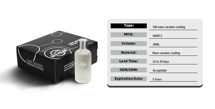 Nano Ceramic Coating Kit 10H Auto Ceramic Nano Coating Liquid Glass Car Paint Detailing Durable Ceramic Coating Kit Agent