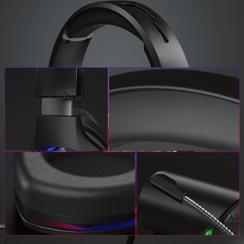 E600 7.1 surround game headset USB headband game audifono noise reduction game headset