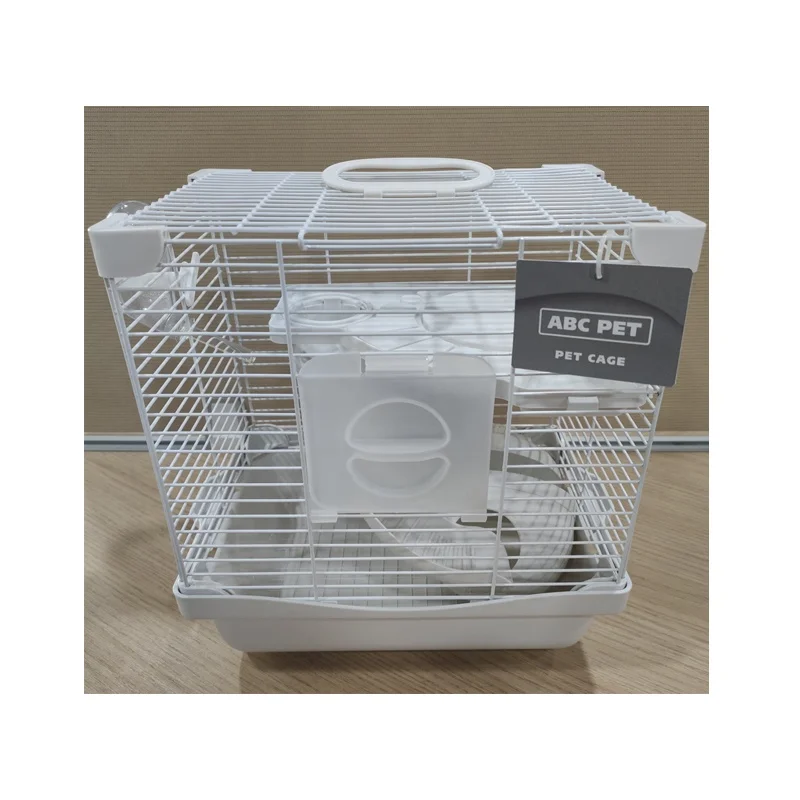 ABC PET Multifunctional Portable White Metal Pet House Hamster Cage
