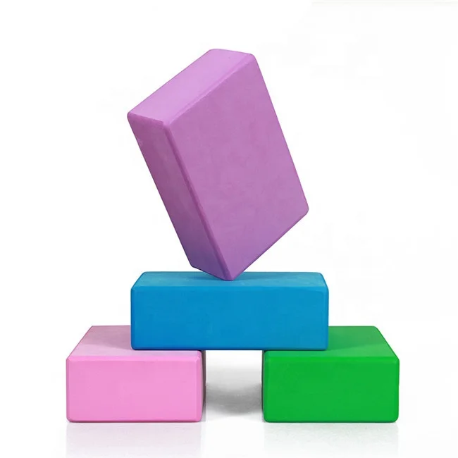 Professional Private Labels Essentials Pilates Block, Flexibility Lightweight Eco Friendly High Density Yoga Block Eva Foam