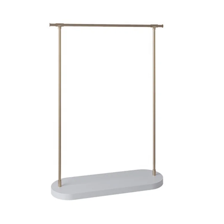 Custom Gold Wall clothing Display Stand clothes Shelf Store Decoration Store Design for Shop