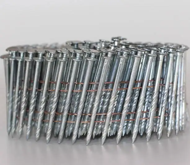 304 stainless steel galvanized screw spiral shank coil nails pallets coil nails Clavos Helicoidal