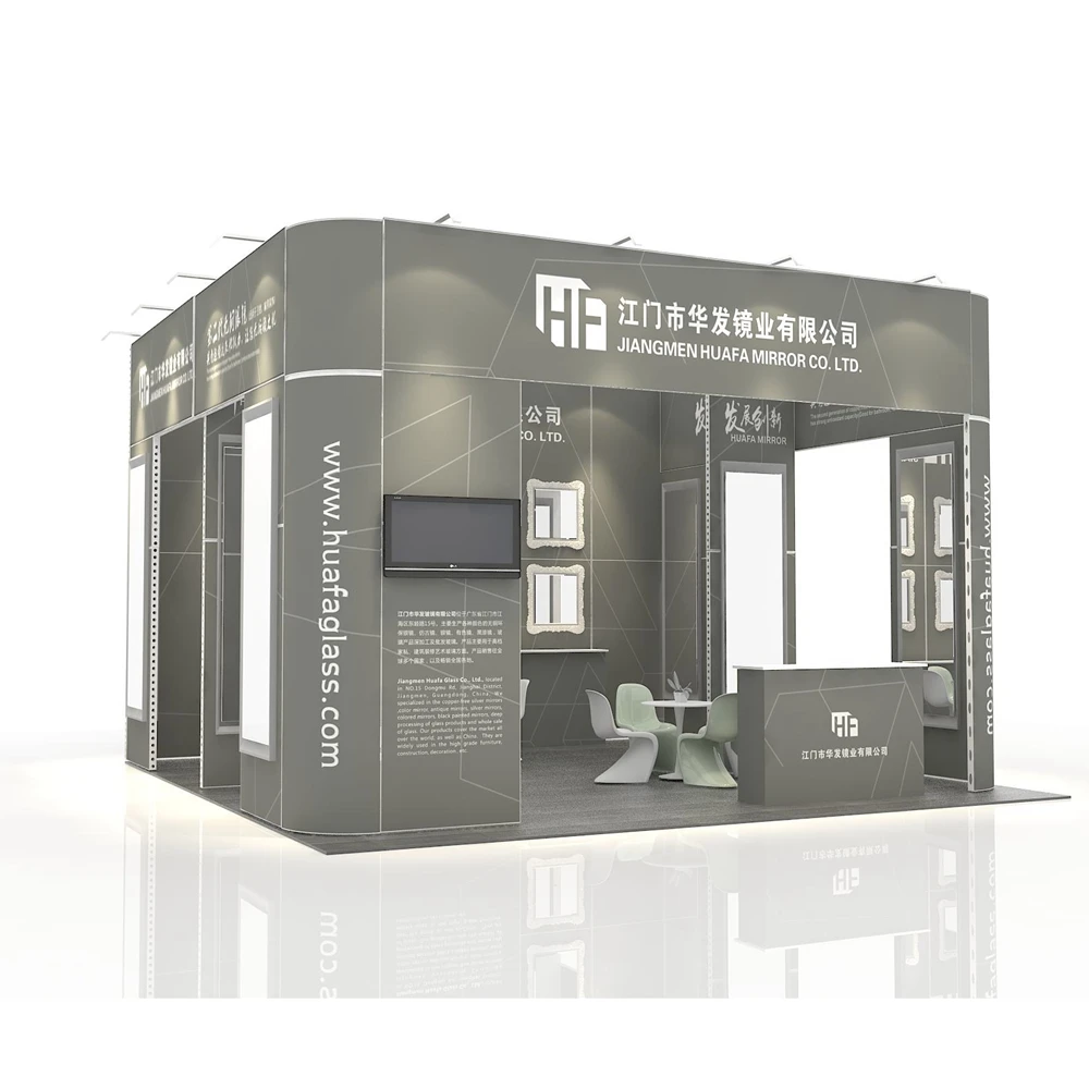 Выставочный дисплей 10 футов, шиферная стенка, алюминиевый профиль, выставочная выставка, рекламная ткань, трейлеры, очки, портативная стенка