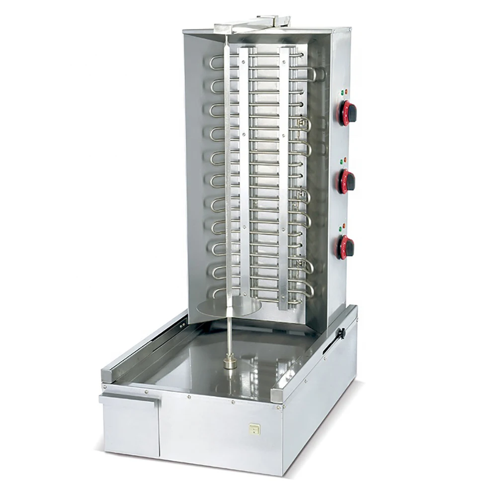 Commercial gas rotating shawarma grill 2/3/4 burners shawarma kebab machine