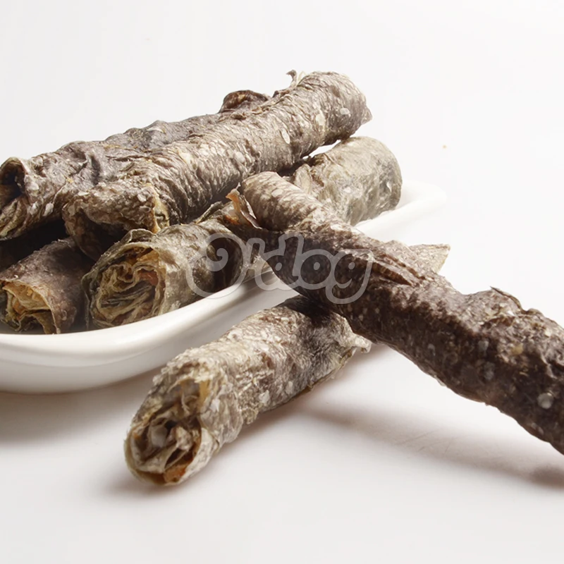 Factory Directly Wholesale supplier Pet Dog fish skin roll dry dog snacks for travelling bring