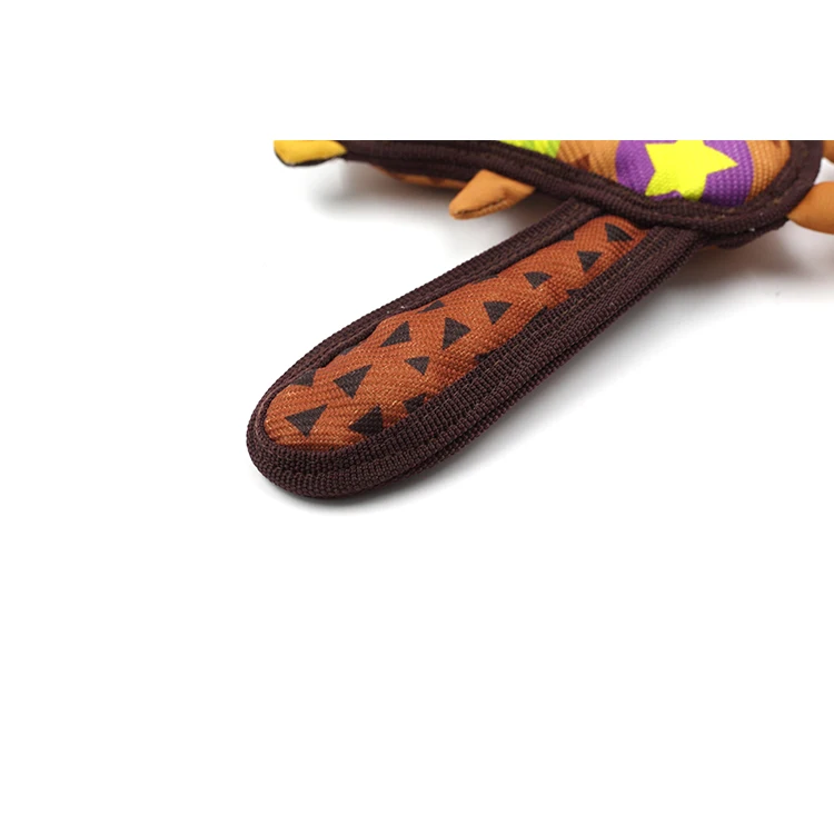 
plush dog toy factory Toy With Squeaker Printed Tough Beaver 