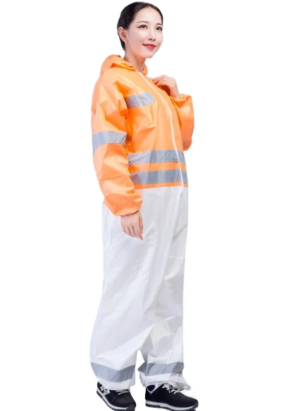Cheap Breathable Spunbond PP Non Woven Safety Coverall 45g 50g 60g microporous Disposable PP Dust Proof Protective Coverall