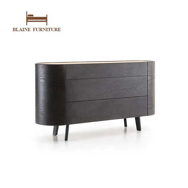 Modern Style Handmade Three Drawer Buffet Side Cabinet Small Furniture Mdf Tool Storage Buffet Wedding Side Cabinet