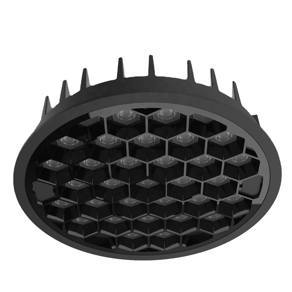 Honeycomb 160mm*40mm round LED downlight China manufacture  DALI dimming commercial light
