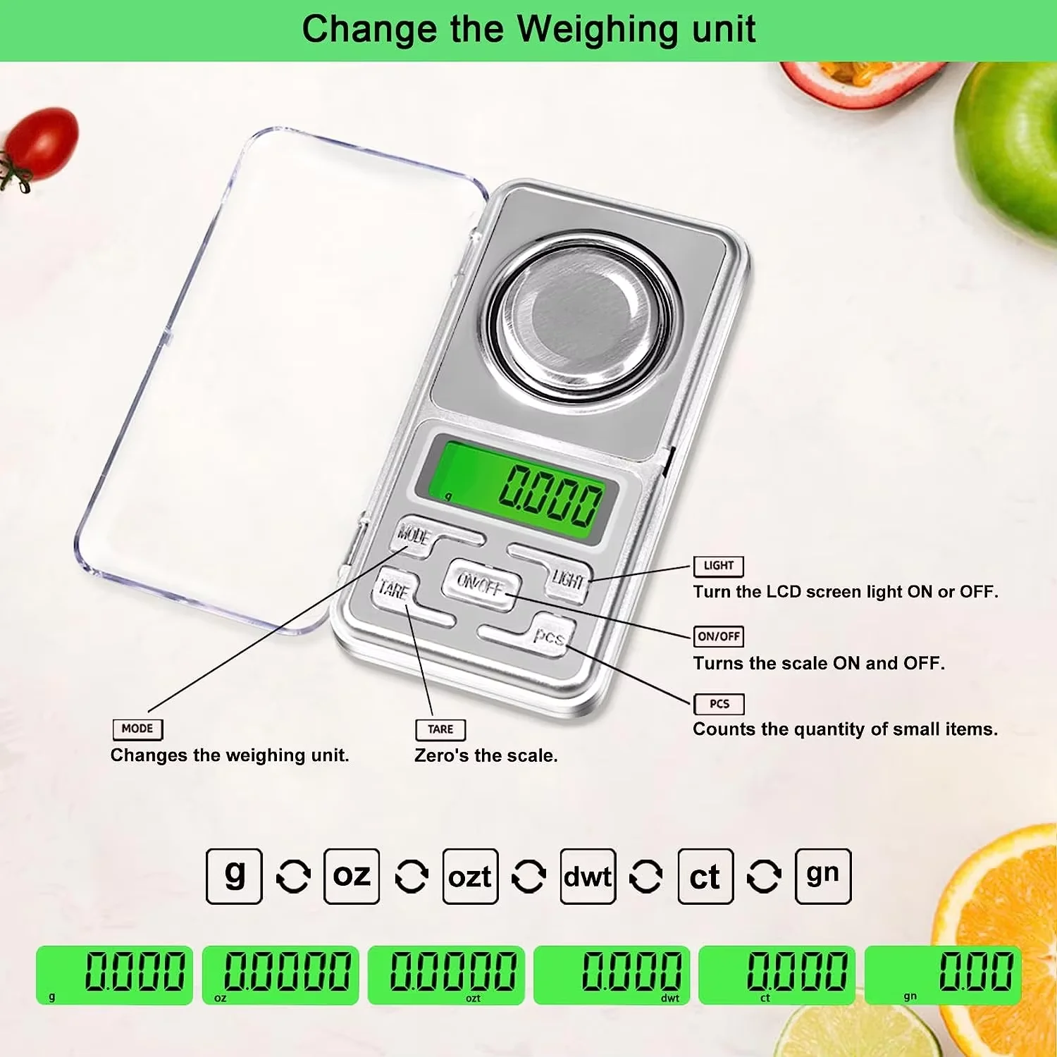 2024 Hot Sale Digital Pocket Scale 1kg Max 0.01g Accuracy Electronic Kitchen Weight Scale 0.001g Jewelry LCD Battery Powered MH