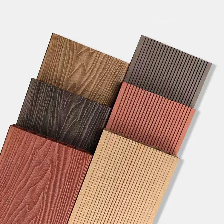 Construction Decking Boards Solid Deck Wpc Outdoor 6 Hollow Coextruded Certificate Wpc Decking 2 Colors