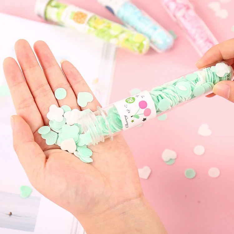 Travel Mini Child Hand Washing Soap Paper Tube Portable Petal Fruit Flower Paper Soap Outdoor Test Tube Flower Paper Soap