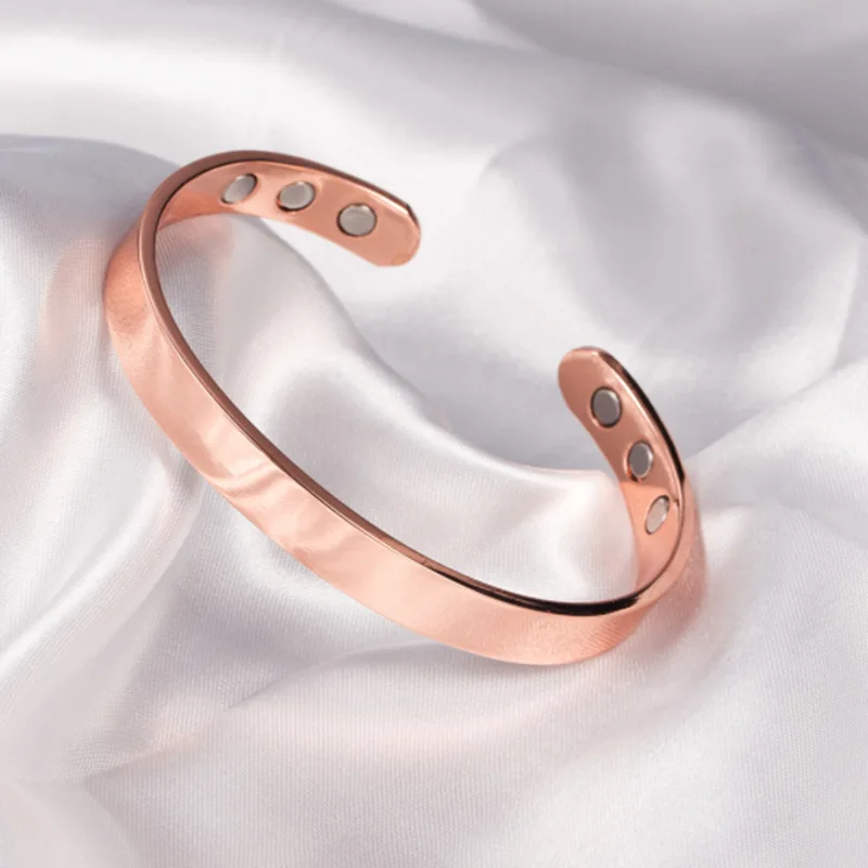 copper bracelet bio magnetic pure copper magnetic link bracelet