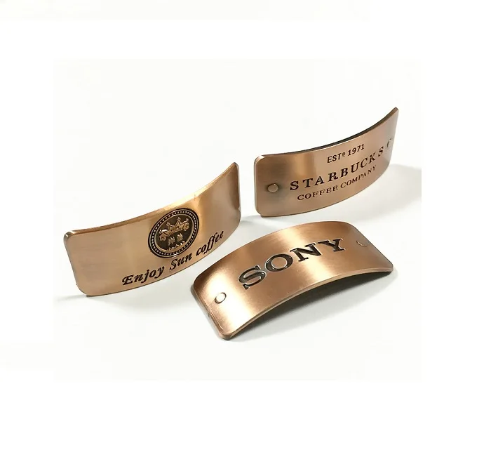 Новый дизайн, алюминиевая табличка с анодированными знаками, табличка из латуни, из нержавеющей стали, ярлык с металлическим логотипом