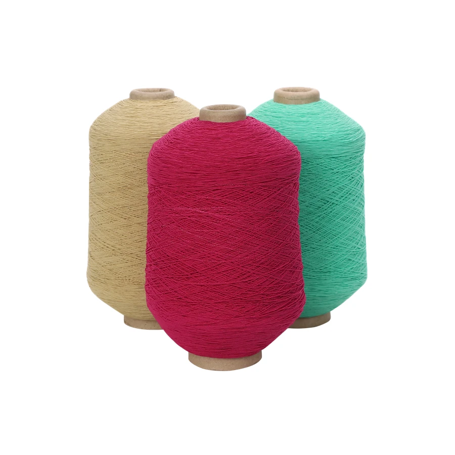 Customized Polyester 75D Double Covered 100# Latex Rubber Thread Elastic Yarn for Socks