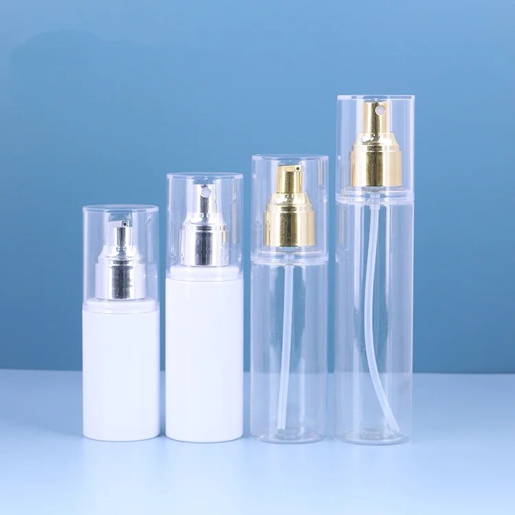 80ml 100ml 120ml Cosmetic lotion bottle eco friendly spray packaging bottle PET plastic container bottles