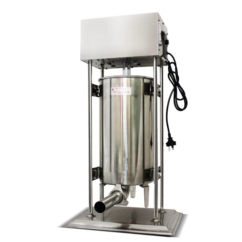 10L 15L 20L 25L 30L Commercial Vacuum Sausage Stuffer Manufacturer Electric Sausage Filler Professional Hot Dog Maker Machine