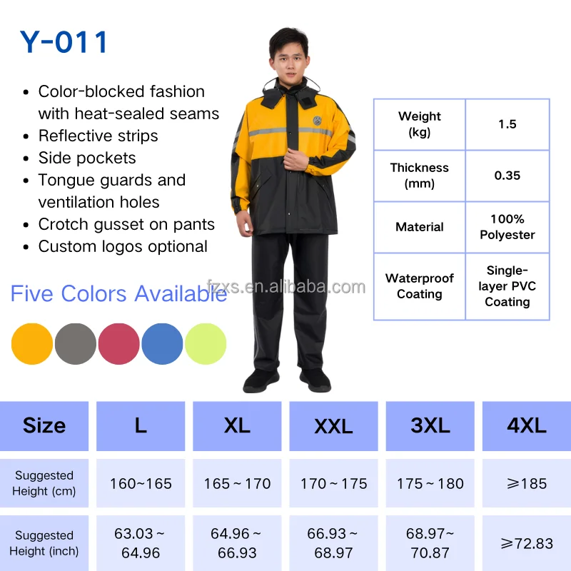 Fisherman Raincoat Waterproof rain overalls PVC rain coat Winter Jacket rain coats for adults